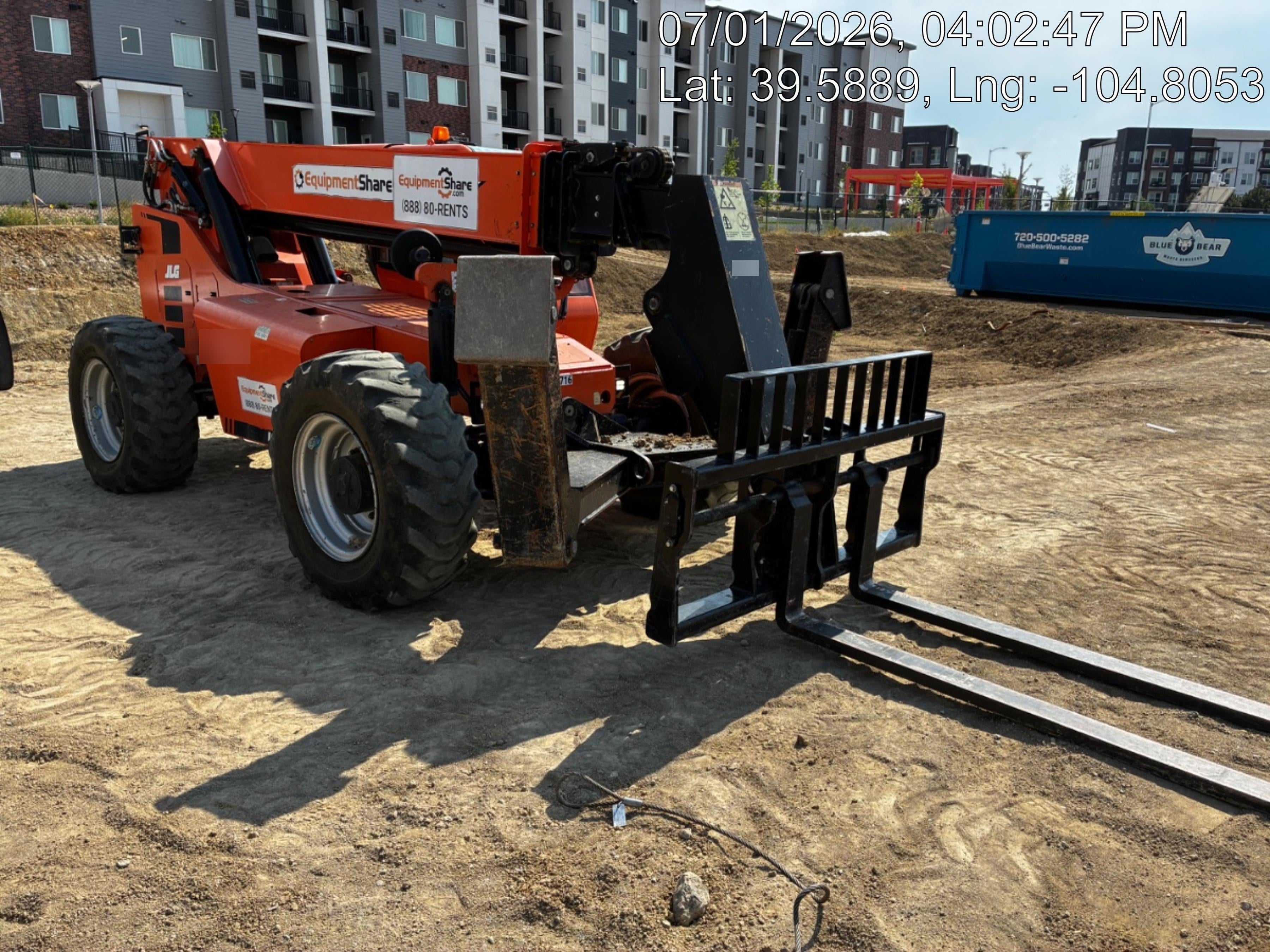 2018 Skytrak 10054 JLG Skytrak 10054, Solid Tires (shipping-Boss), CAB, Beacon and Work Light Package