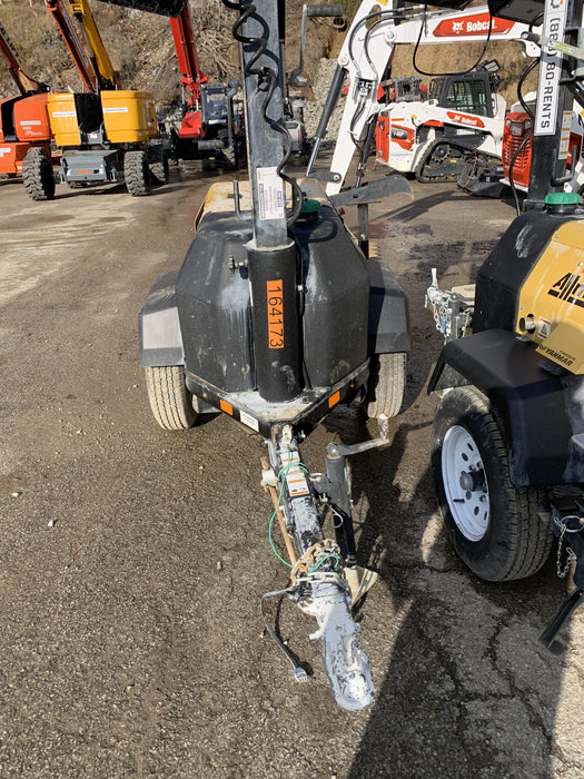 2021 Allmand NLV3GR (4) LED Light Fixture 350W, 23' Vertical Mast, 3kW Prime, Towable, Deep Sea L401, Leveling Jacks, Yanmar T4F 5.8hp