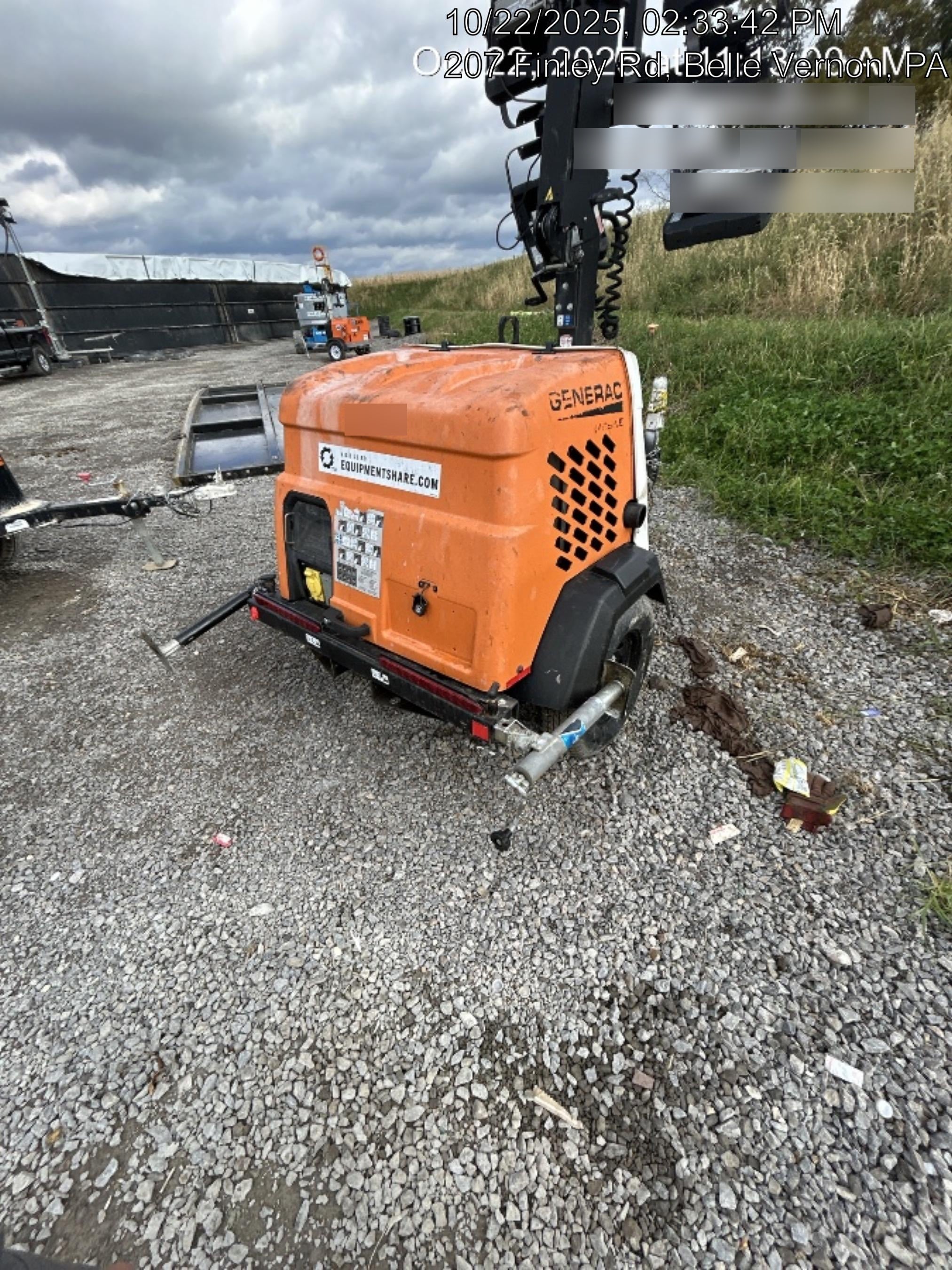 2023 Generac MLT2 Diesel, Flex Switch 120V Input, Powerzone Controller, 
(4) 320W LED Lights, 4kW Generator, 39.9 Gal Fuel Tank, 2" Ball, T3