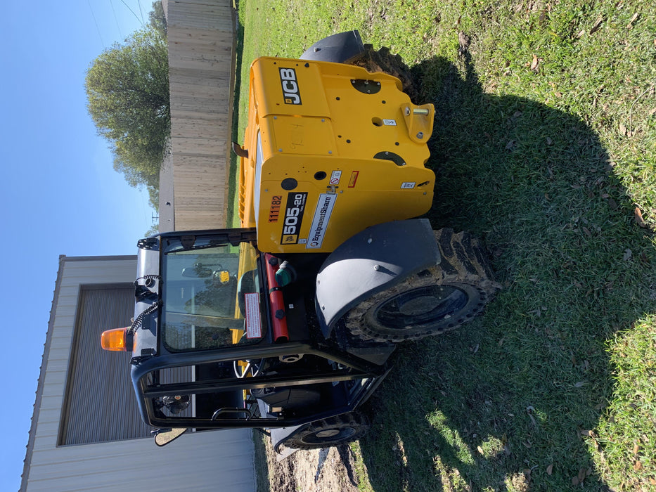 2020 JCB 505-20TC Canopy, Solid Tires, Work Lights, Beacon, Aux Hydraulics, Back up Alarm, ES Decals