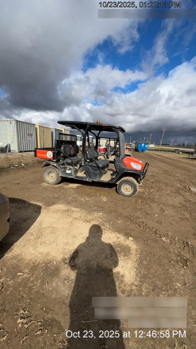 2021 Kubota RTV-X1140W-H Plastic Canopy, Windshield Acrylic Clear, LED Strobe Light, Wire Harness Kit, Back up Alarm
