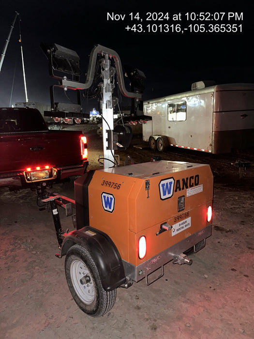 2024 Wanco WLTT-4MM4K Diesel, Deep Sea Controller, Shore Power Plug, Auto Start, (4) 350W LED Floodlights, 4kW Generator, 60 Gal Fuel Tank, 2" Ball, T3