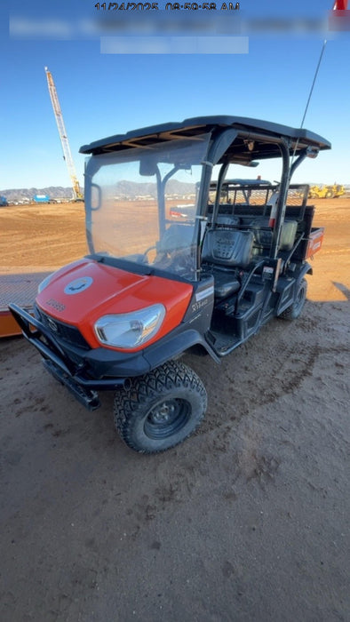 2022 Kubota RTV-X1140W-H Plastic Canopy, Windshield Acrylic Clear, LED Strobe Light, Wire Harness Kit, Back up Alarm