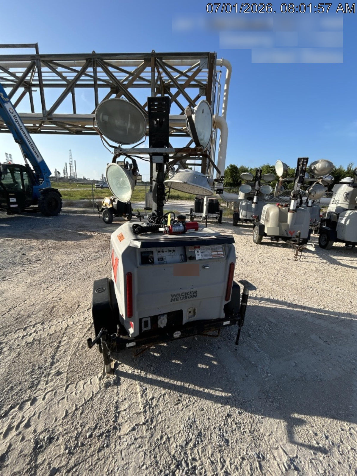 2019 Wacker Neuson LTV6L-MH Wacker Neuson LTV6L Mobile Light Tower w/Fuel Level Sensor Installed