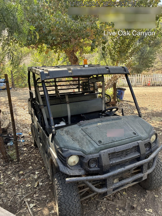 Kawasaki Mule PRO-DXT Standard Options, Backup Alarm, Beacon, Plastic Hard Top, Poly Windshield, Horn Kit