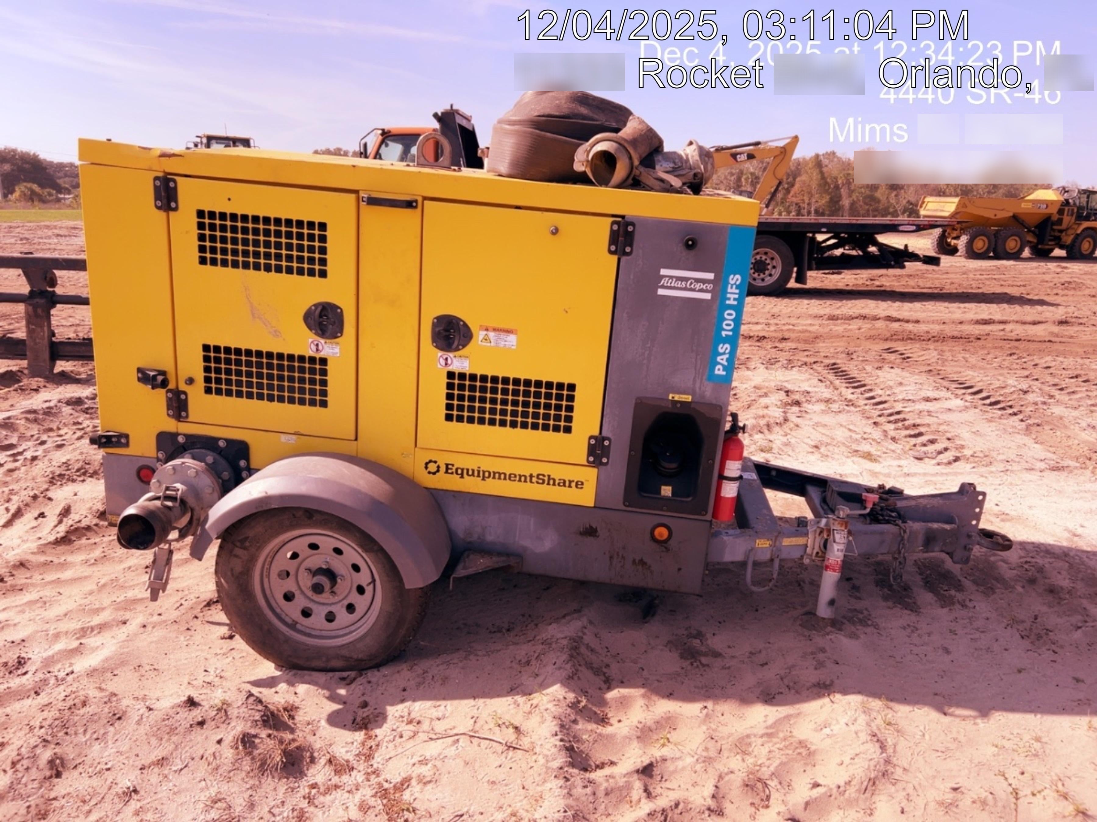 2021 ATLAS COPCO PAS 100 HF CS Enclosed