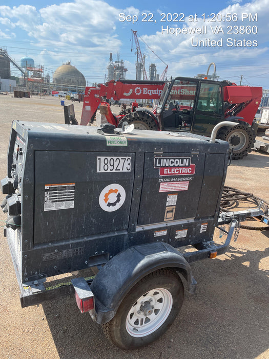 2021 Lincoln Electric Dual Maverick 200/200X Ready Pak 3, Includes Trailer, Cable Rack, Fender Light Kit