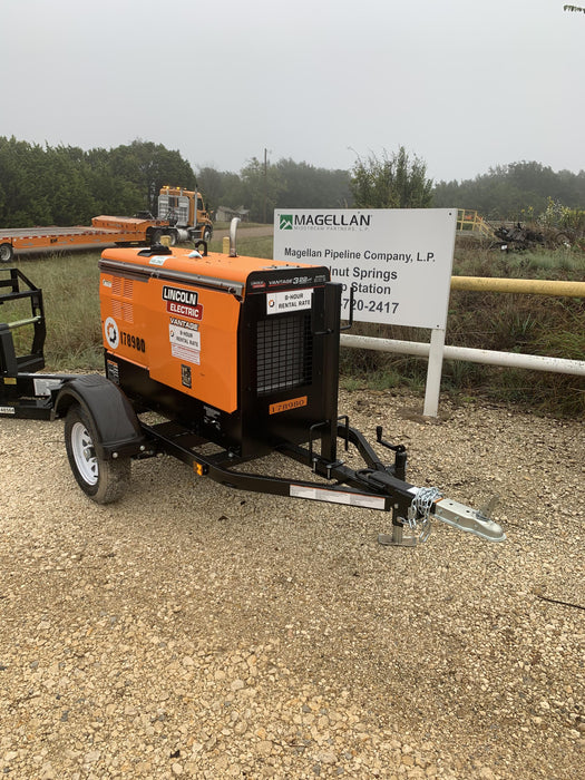 2021 Lincoln Electric Vantage 322 Vantage 322 Ready Pak 3 w/ Decals, ORANGE (includes trailer, cable rack, fender light kit) NO Telematics