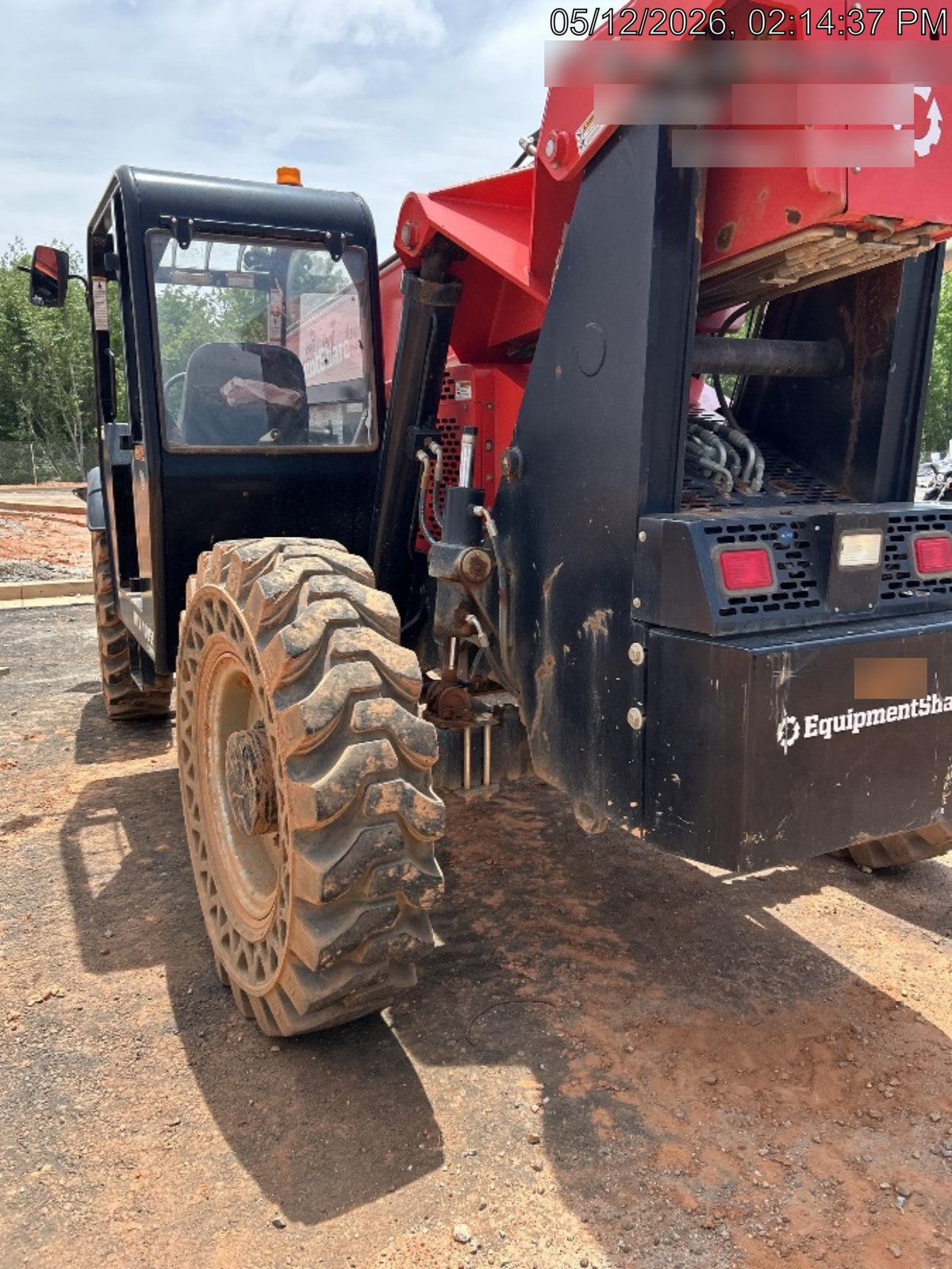 2020 Manitou MTA10055 Canopy, 120 HP, Solid Tires, Work Lights, Lift Hook, Auxiliary Hydraulics w/66" Carriage and 60" Forks