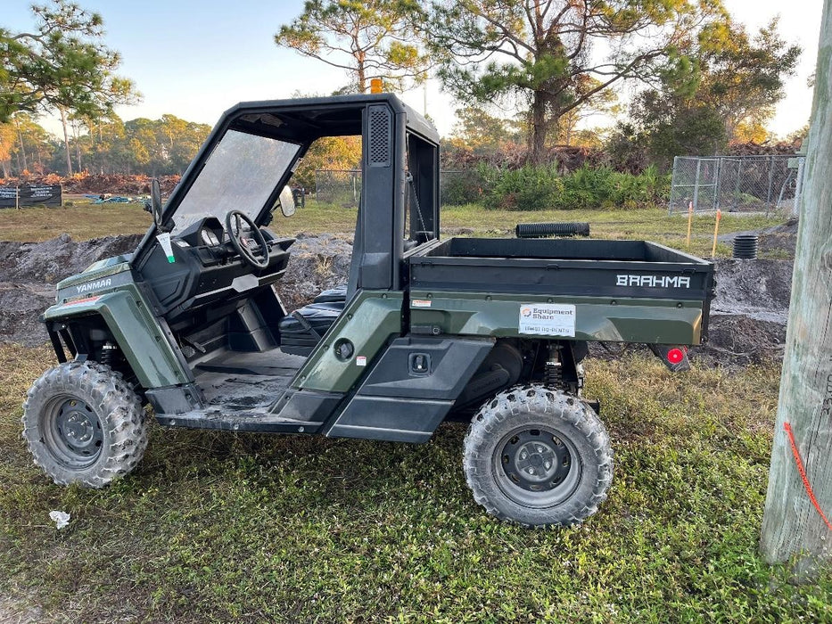 2021 Yanmar YU1000 Canopy, Steel Wheel, Poly WindShield, Beacon, Backup Alarm