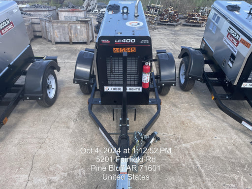 2024 Lincoln Electric LE400 Kubota V1505, Trlr, Cable Rack, Light Kit, ES Decals, T3