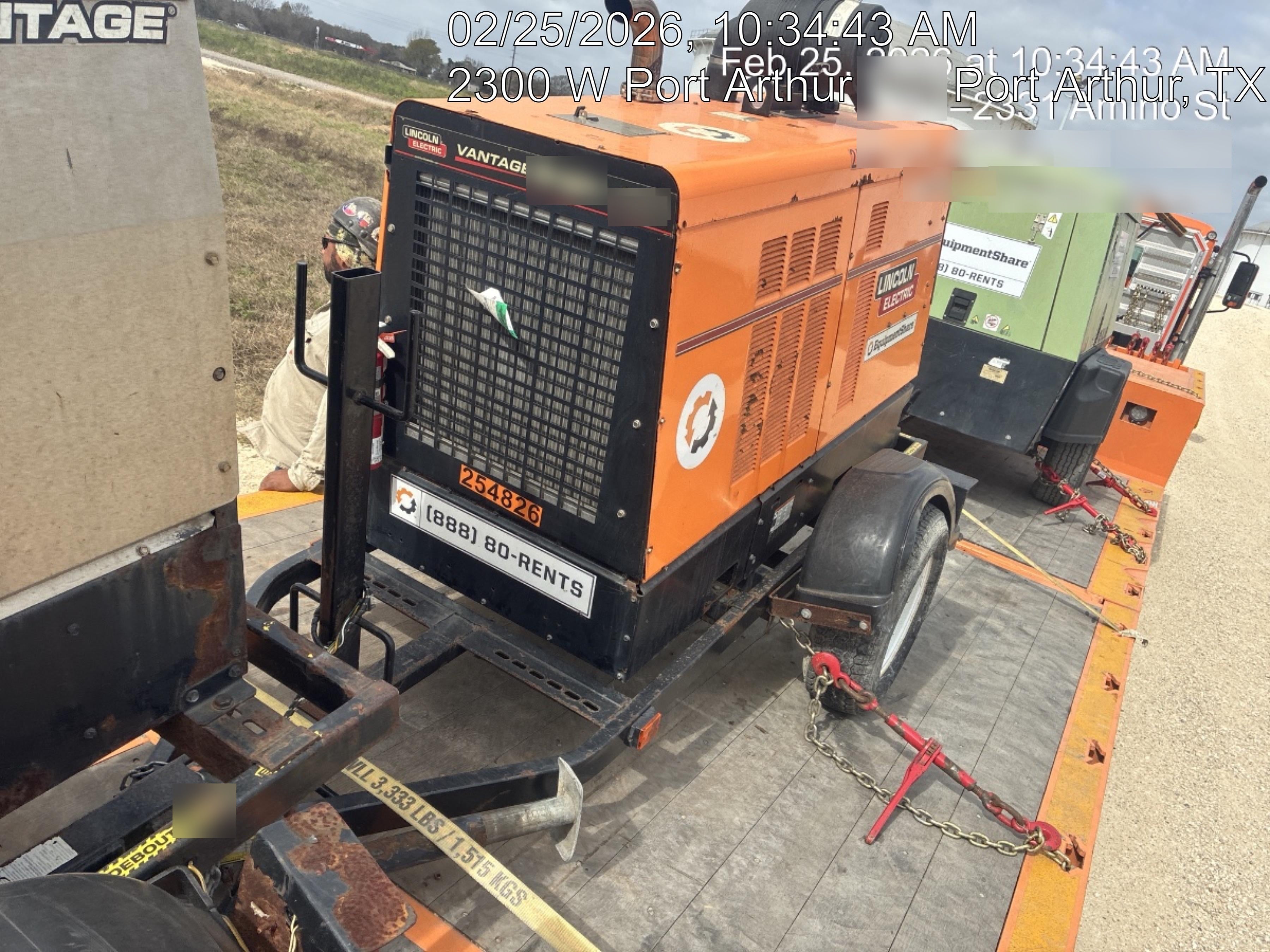 2022 Lincoln Electric Vantage 549X Crosslink Technology, Trailer Mounted, ES Decals, T3