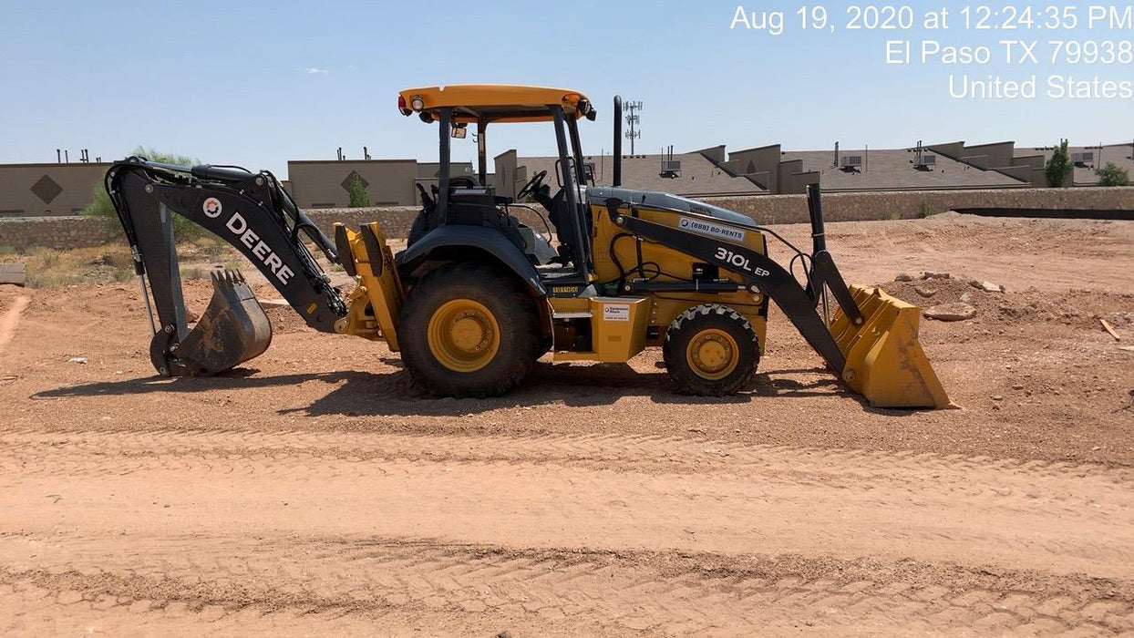 2020 John Deere 310LEP Canopy, 4WD, Standard Stick, Pilot Controls, 2 Way Hydraulics, TAG Manual QC
