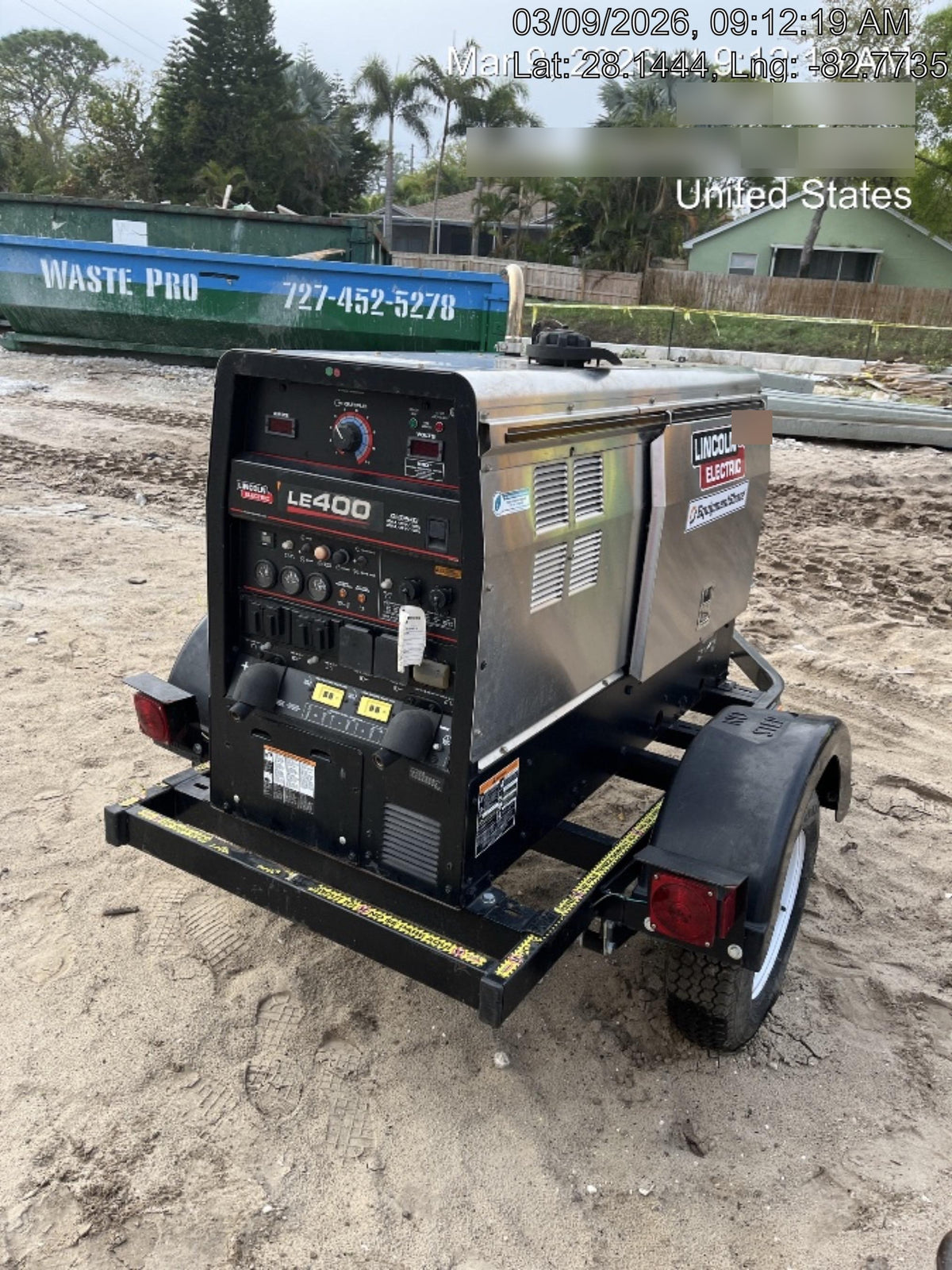 2024 Lincoln Electric LE400 Kubota V1505, Trlr, Cable Rack, Light Kit, ES Decals, T3