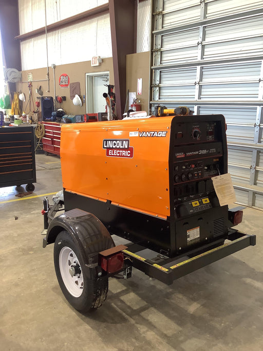 2021 Lincoln Electric Vantage 322 Vantage 322 Ready Pak 3 w/ Decals, ORANGE (includes trailer, cable rack, fender light kit) NO Telematics