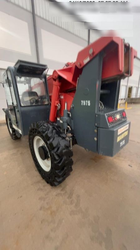 2018 Manitou MTA10055 Manitou MTA 10055 w/Cab/Heat/AC, Work Lights/Strobe, Aux Hyd, Solid Tires, Lift Hook, 66" Carriage, 60" Forks