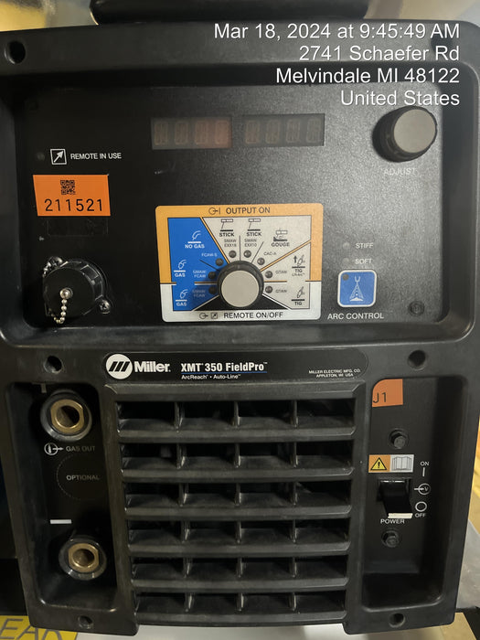 2021 MILLER ELECTRIC XMT 350