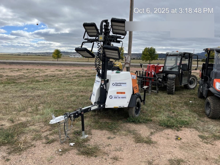 2023 Generac MLT2 Diesel, Flex Switch 120V Input, Powerzone Controller, 
(4) 320W LED Lights, 4kW Generator, 39.9 Gal Fuel Tank, 2" Ball, T3