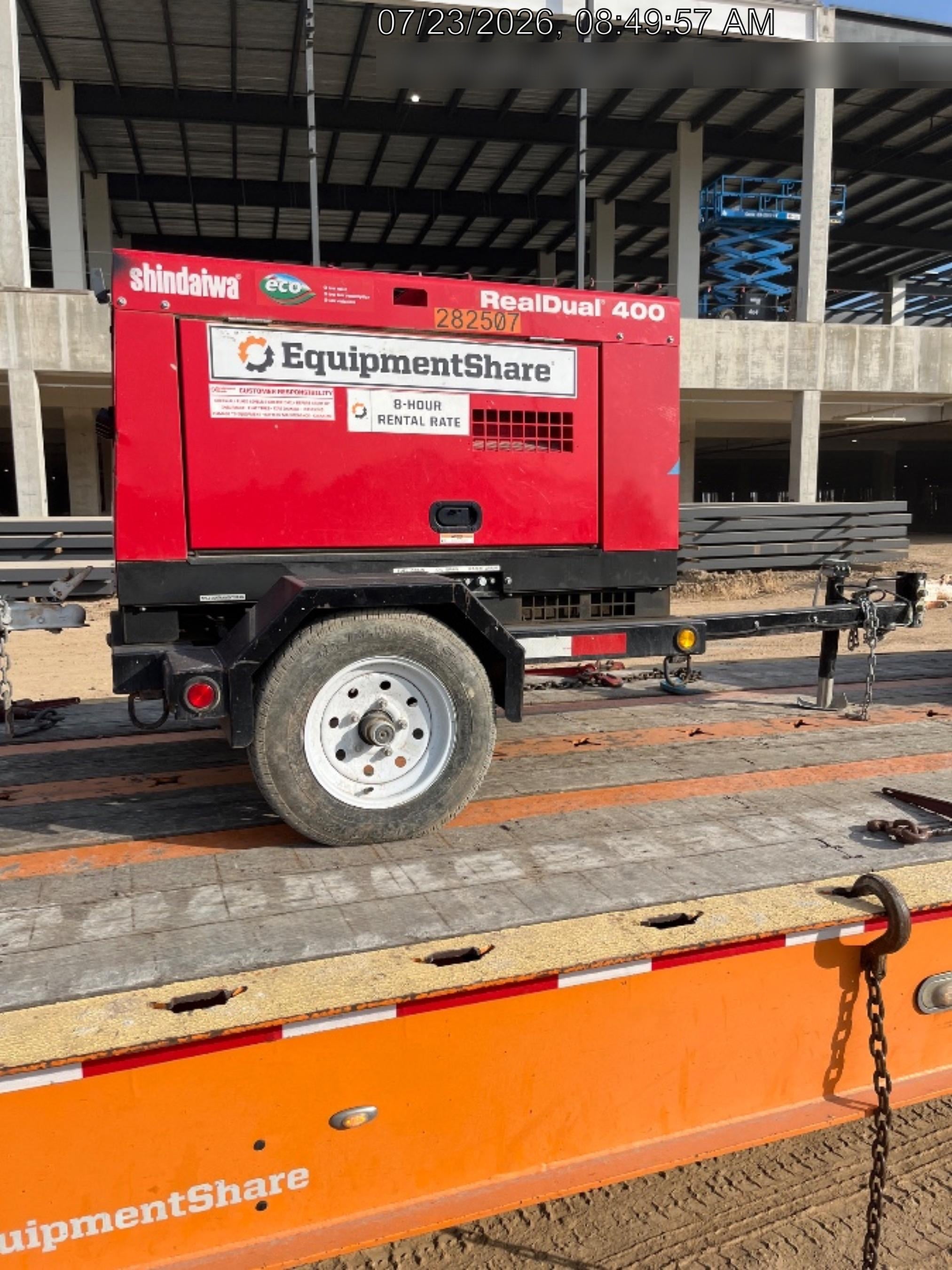 2022 Shindaiwa DGW400MDL Kubota D902 Engine, 23 HP, Dual Op Welder, Wire, Arc, Droop Stick, Tig, and CC Stick Functionality, Simulphase, 3 Phase and 1 Phase Gen Output, Single Axle NB Trlr, Slr Trckl Chrg 12V 12W, Fire Ext