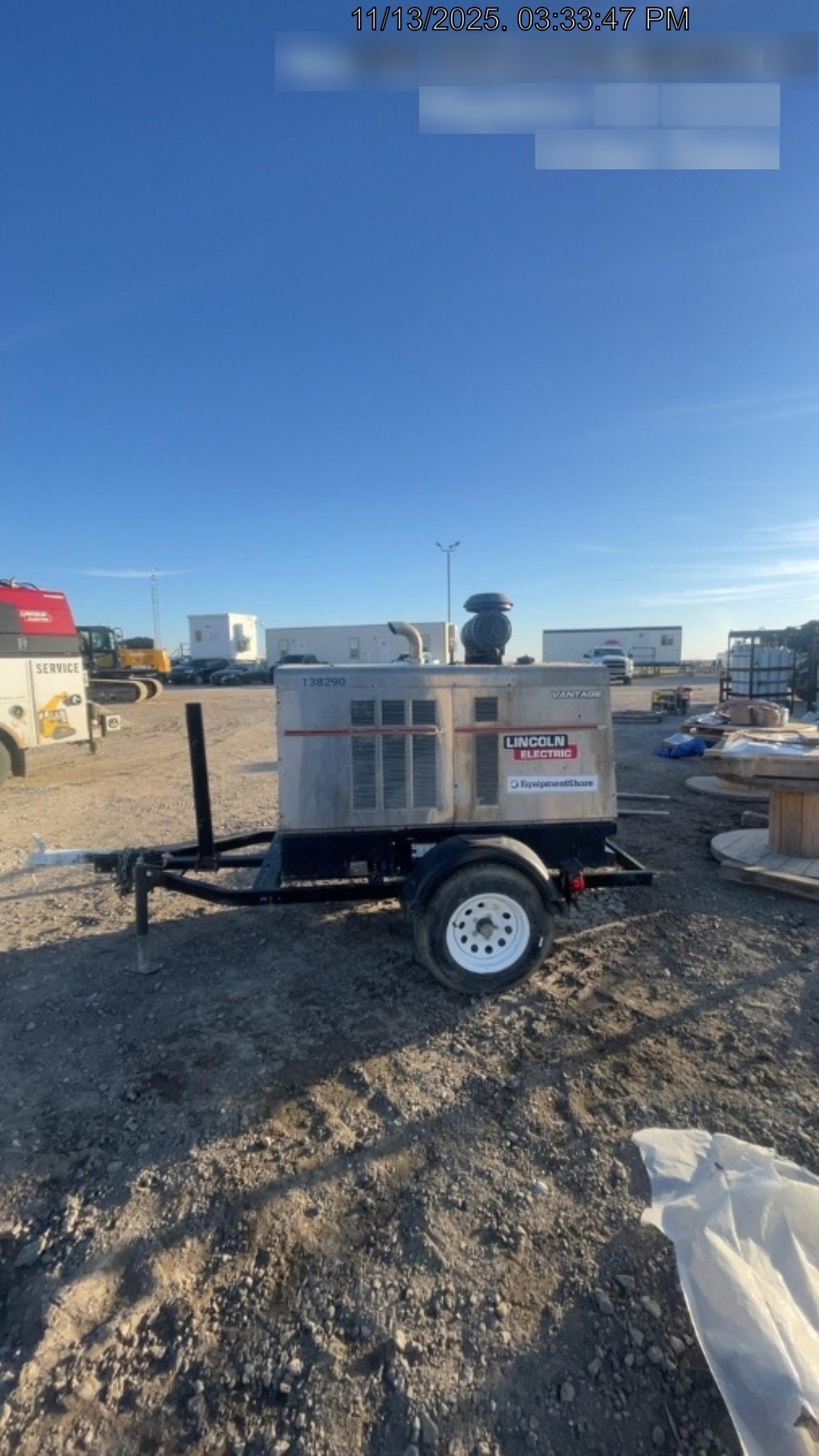 2021 Lincoln Electric Vantage 549X Ready Pak 3, ORANGE (includes trailer, cable rack, fender light kit)