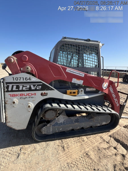2020 Takeuchi TL12V2-CRH Cab, Rubber Track, & HF