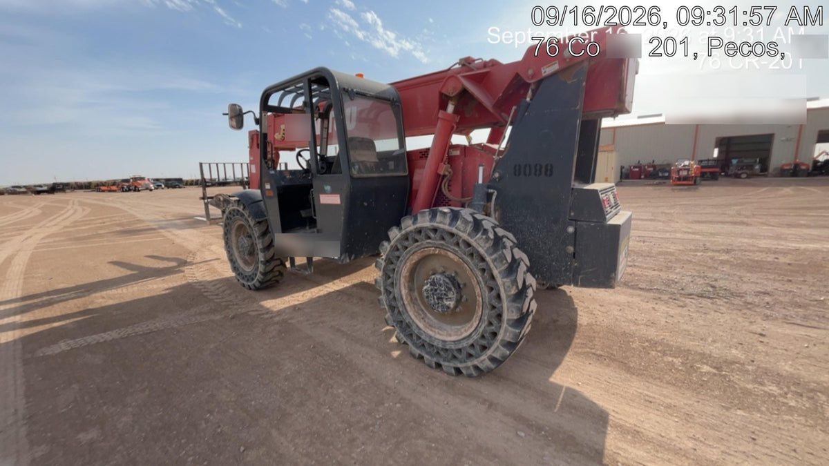 2018 Manitou MTA10055 Manitou MTA 10055 w/Open ROPS, Work Lights/Strobe, Aux Hyd, Solid Tires, Lift Hook, 66" Carriage, 60" Forks