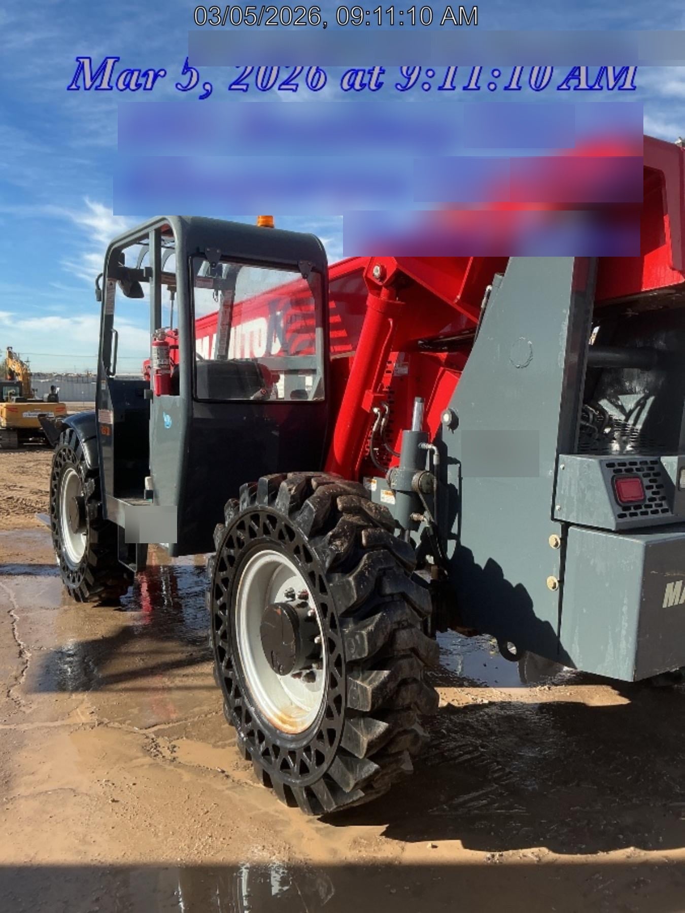 2019 Manitou MTA10055 MTA10055 - 120 HP T4, Canopy, Worklights/Strobe, Beacon, 66" Carriage, 60" Forks, Solid Tires, Lift Hook, Aux Hydraulics