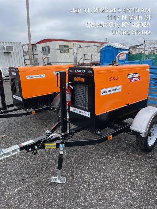 2022 Lincoln Electric LE400 Kubota V1505, Trlr, Cable Rack, Light Kit, ES Decals, T3