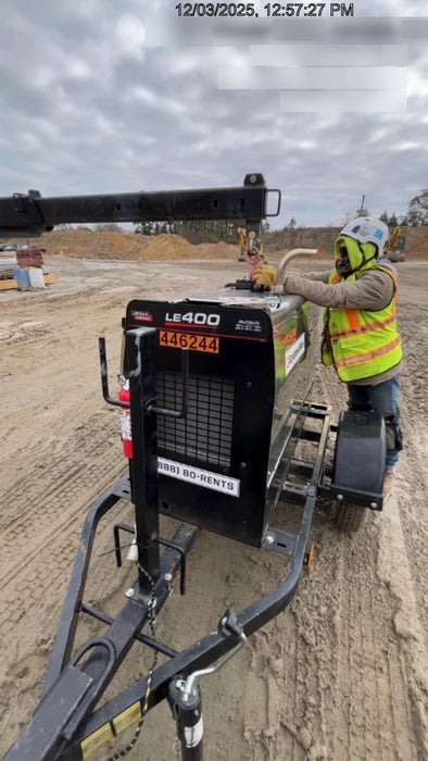 2024 Lincoln Electric LE400 Kubota V1505, Trlr, Cable Rack, Light Kit, ES Decals, T3