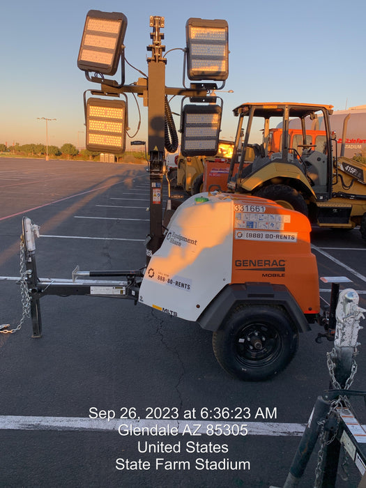 2023 Generac MLT2 Diesel, Flex Switch 120V Input, Powerzone Controller, (4) 320W LED Lights, 4kW Generator, 39.9 Gal Fuel Tank, 2" Ball, T3