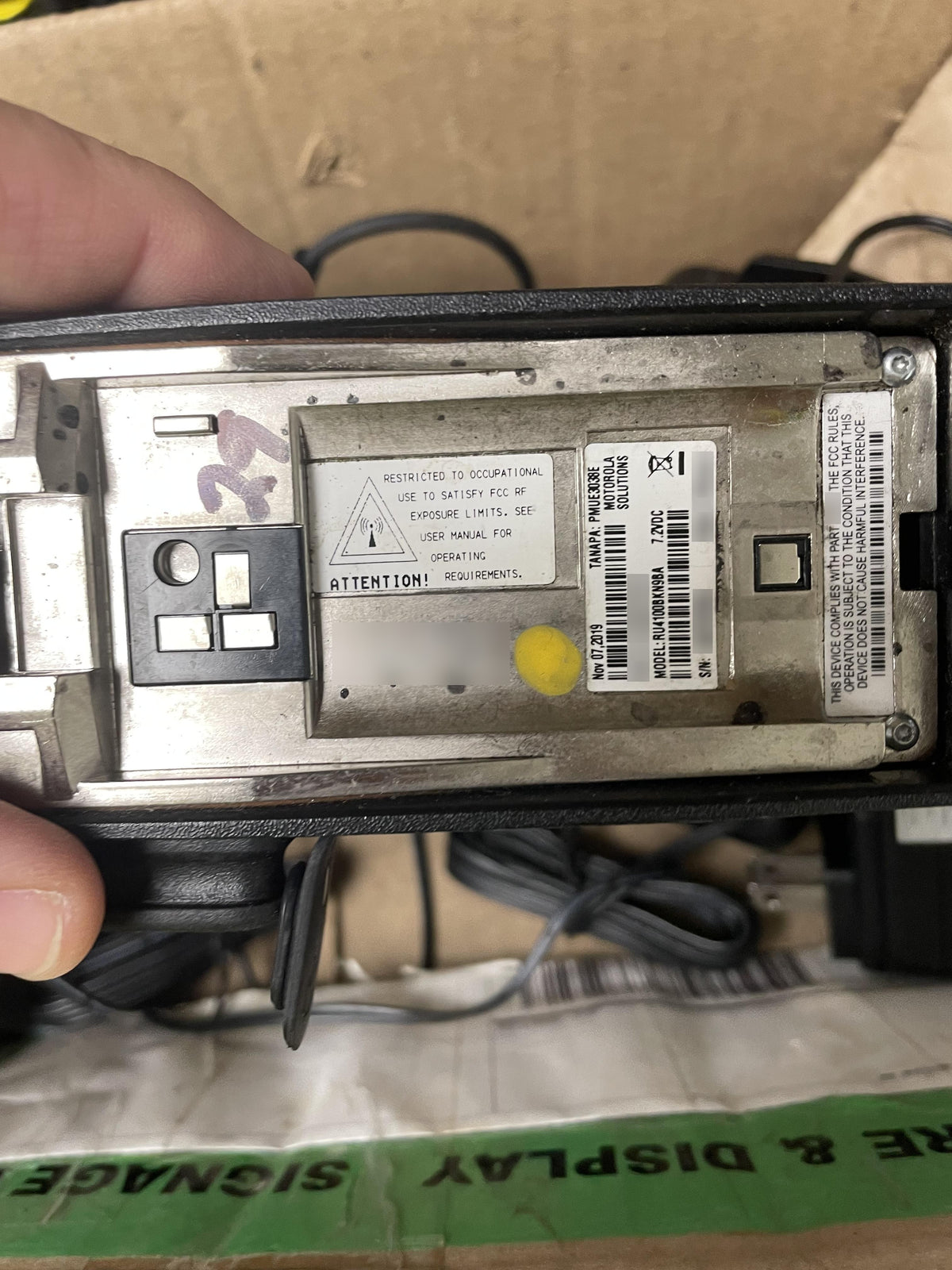 2020 MOTOROLA RDU4100