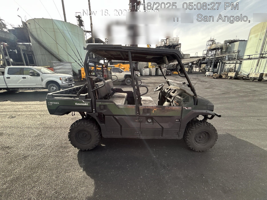 2019 Kawasaki Mule PRO-DXT Standard Options, Backup Alarm, Beacon, Plastic Hard Top, Poly Windshield, Horn Kit