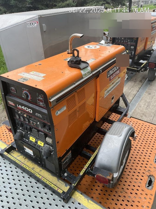 2022 Lincoln Electric LE400 Kubota V1505, Trlr, Cable Rack, Light Kit, ES Decals, T3