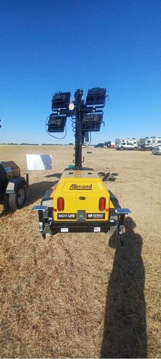 2022 Allmand NLV3GR (4) LED Light Fixture 350W, 23' Vertical Mast, 3kW Prime, Towable, ES Decals, T3