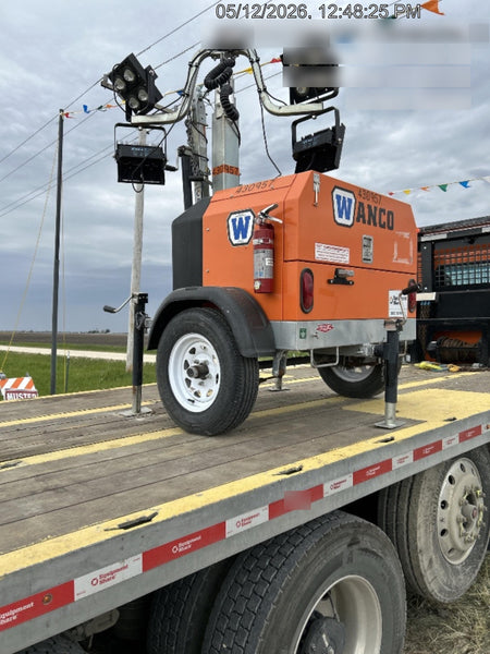2024 Wanco WLTT-4MM4K Diesel, Deep Sea Controller, Shore Power Plug, Auto Start, (4) 350W LED Floodlights, 4kW Generator, 60 Gal Fuel Tank, 2" Ball, T3