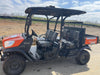 2022 Kubota RTV-X1140W-H Plastic Canopy, Windshield Acrylic Clear, LED Strobe Light, Wire Harness Kit, Back up Alarm