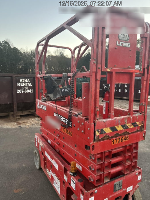 2021 Lgmg AS1932E Electric Drive, Solid Non Marking Tires, Dual Beacons