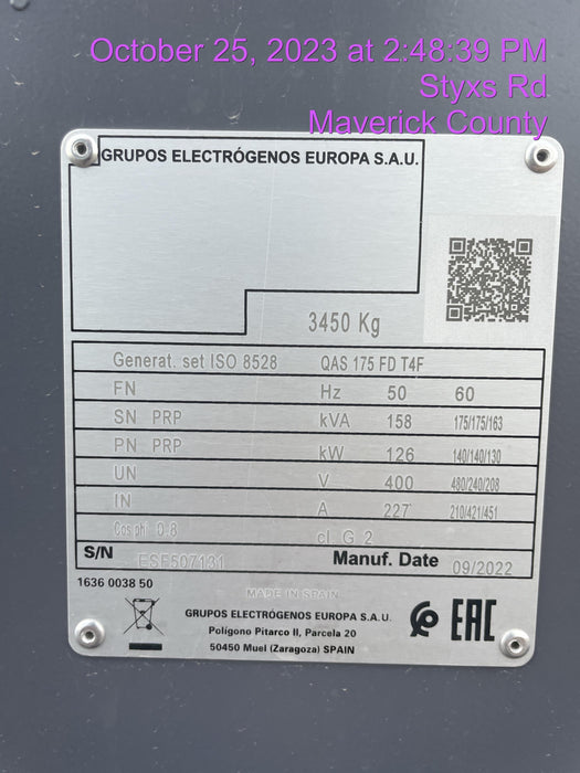 2023 ATLAS COPCO QAS 175