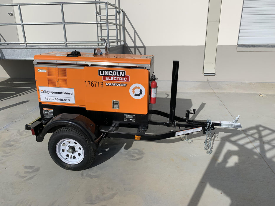 2021 Lincoln Electric Vantage 322 Vantage 322 Ready Pak 3 w/ Decals, ORANGE (includes trailer, cable rack, fender light kit) NO Telematics