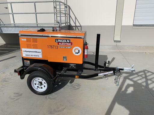 2021 Lincoln Electric Vantage 322 Vantage 322 Ready Pak 3 w/ Decals, ORANGE (includes trailer, cable rack, fender light kit) NO Telematics