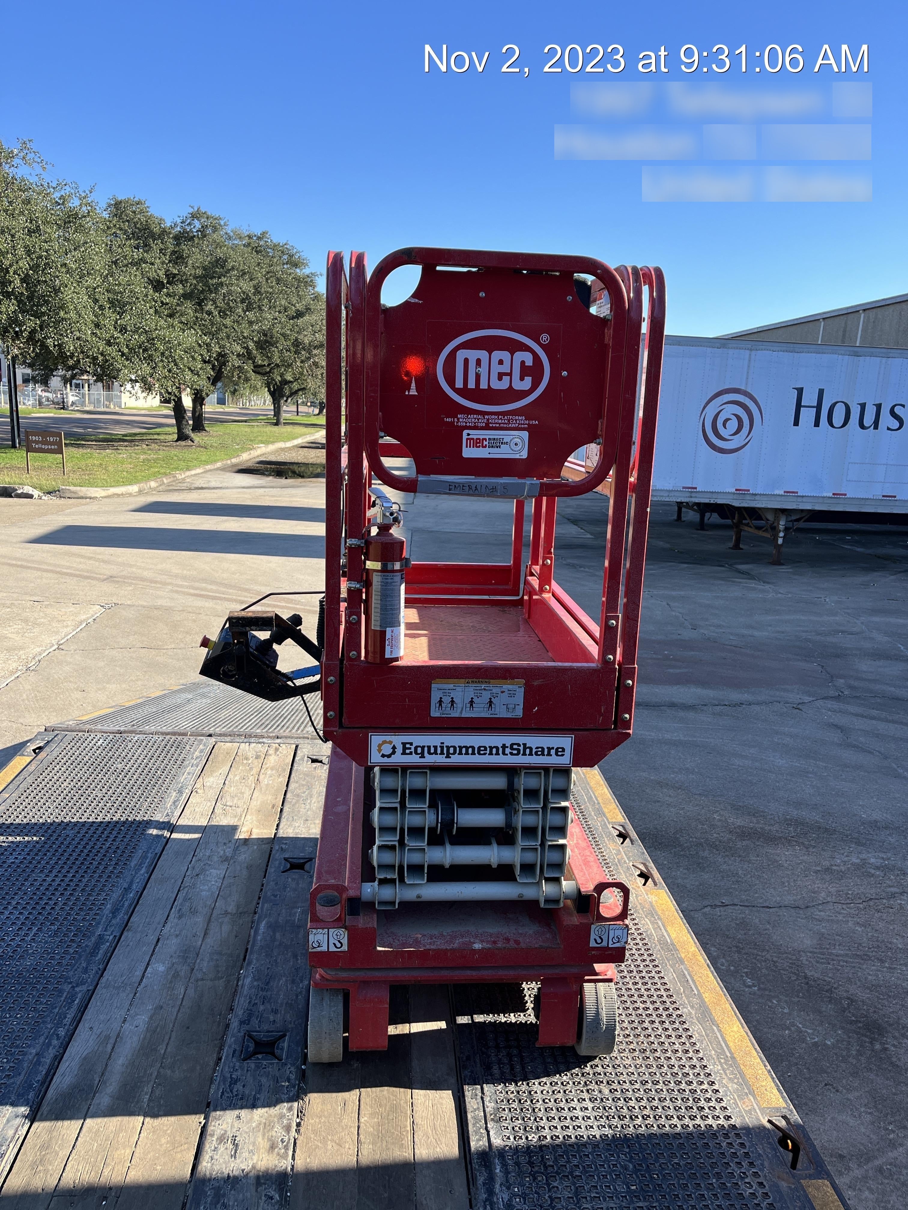 2019 MEC 1330SE Motion Alarm, Beacon, Includes MachineLink keypad and telematics device