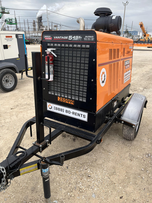 2022 Lincoln Electric Vantage 549X Crosslink Technology, Trailer Mounted, ES Decals, T3