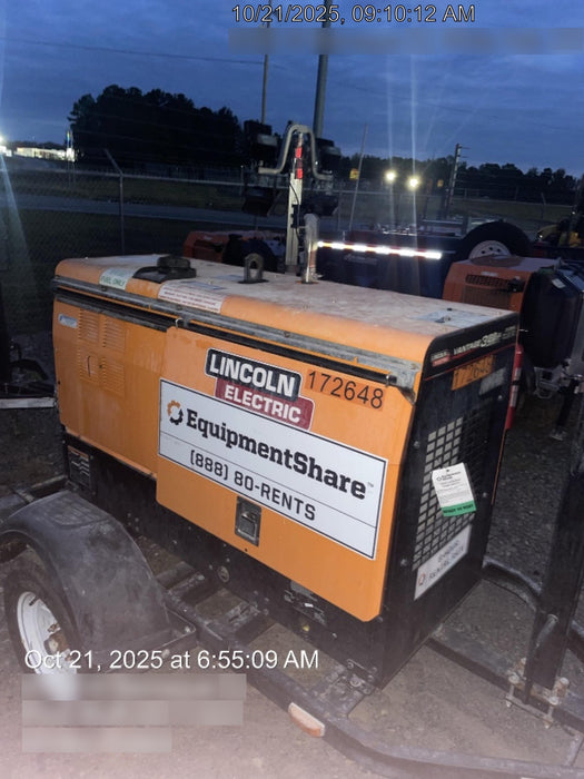 2021 Lincoln Electric Vantage 322 Vantage 322 Ready Pak 3 w/ Decals, ORANGE (includes trailer, cable rack, fender light kit) NO Telematics