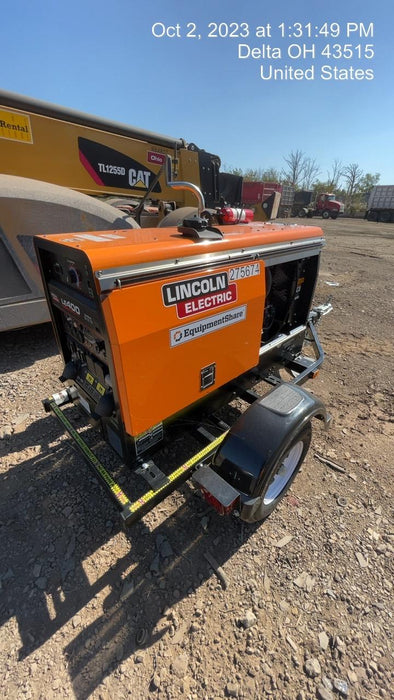 2022 Lincoln Electric LE400 Kubota V1505, Trlr, Cable Rack, Light Kit, ES Decals, T3