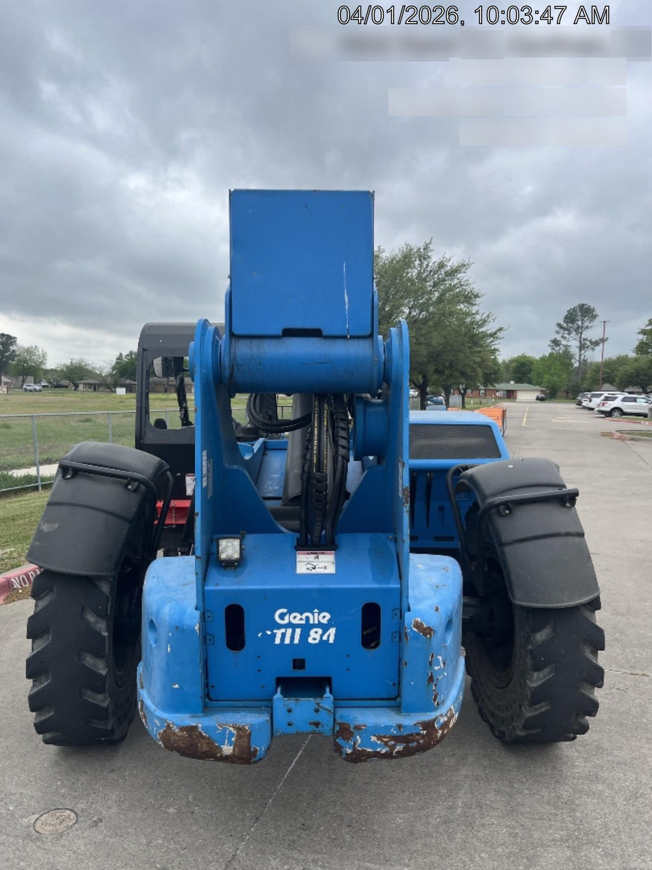 2018 Genie GTH-844 Genie GTH-844D w/Open ROPS, Solid Tires, Work Light/Beacon, 60" Carriage and Forks