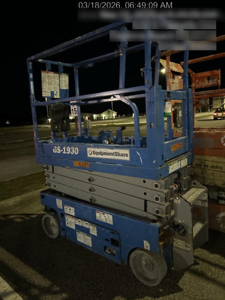 2020 Genie GS-1930 Solid Non Marking Tires, Beacon, Folding rails with half height swing gate