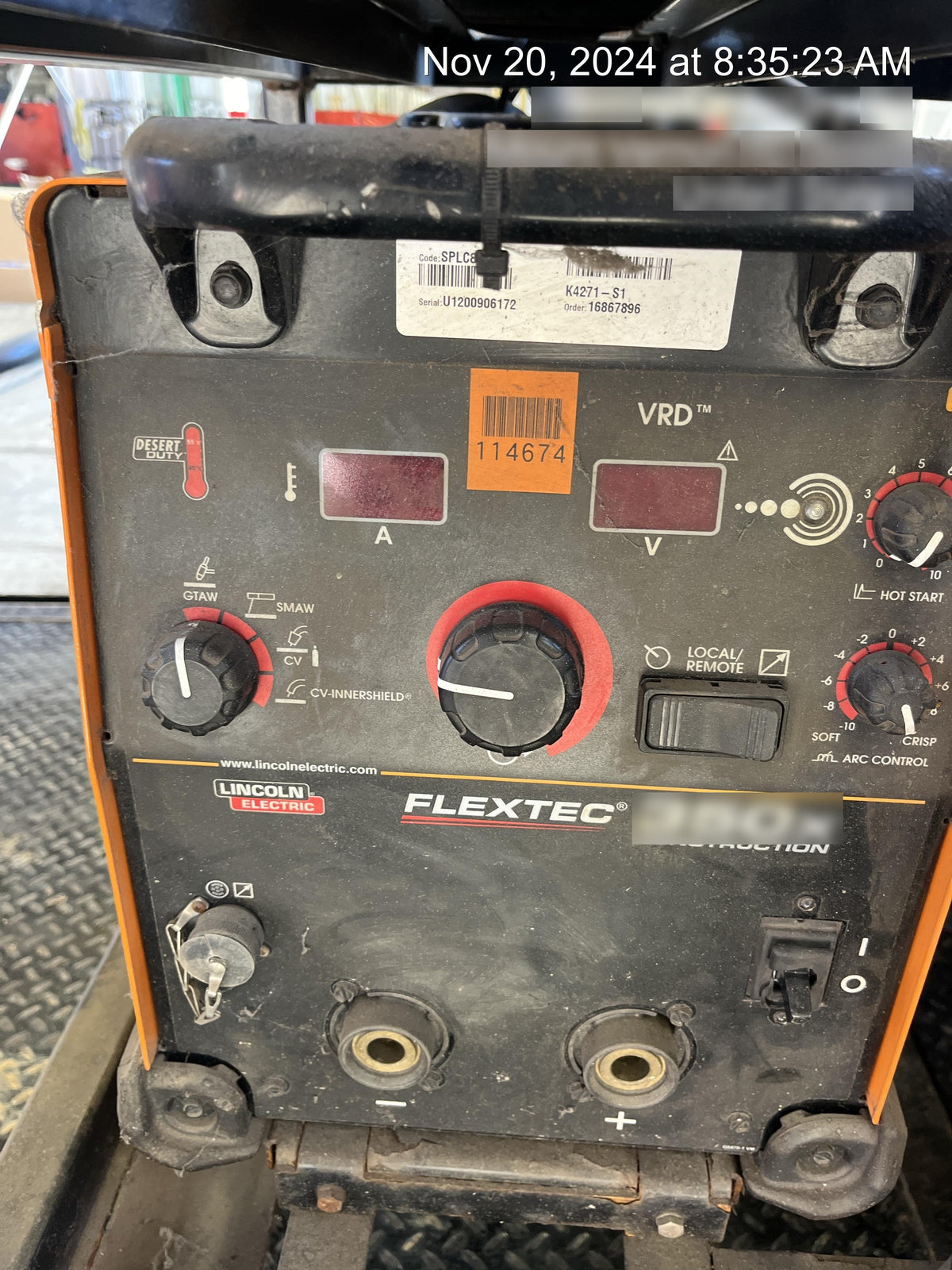 2020 LINCOLN ELECTRIC FLEXTEC 350X
