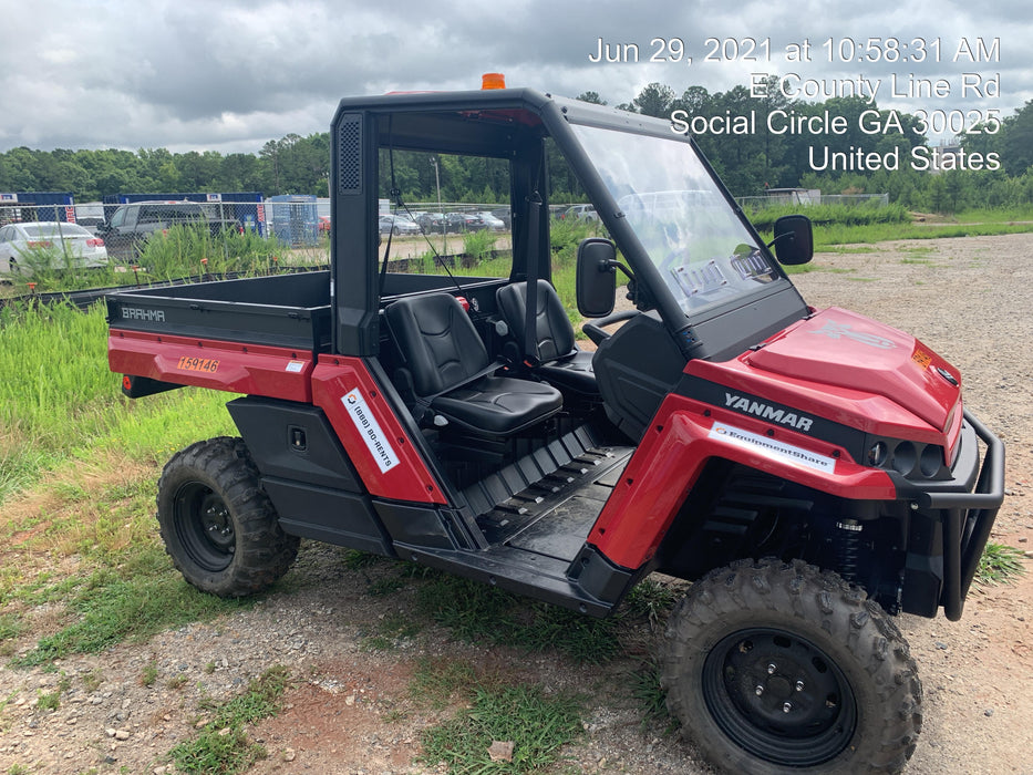 2021 Yanmar YU1000 Canopy, Steel Wheel, Poly WindShield, Beacon, Backup Alarm