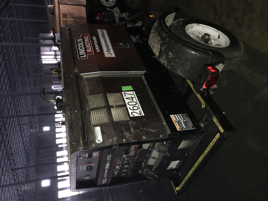 2019 Lincoln Electric Vantage 322 Lincoln Vantage 322 Welder w/Trailer, Light Kit, Cable Rack