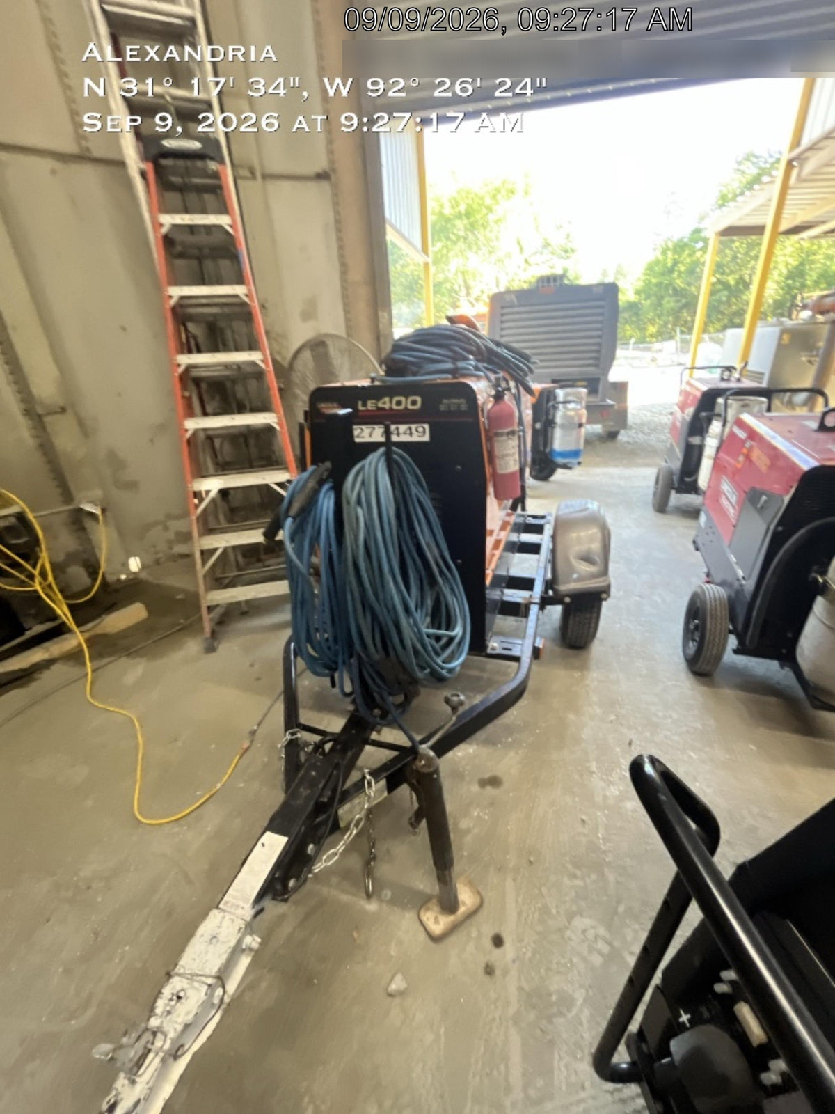 2022 Lincoln Electric LE400 Kubota V1505, Trlr, Cable Rack, Light Kit, ES Decals, T3
